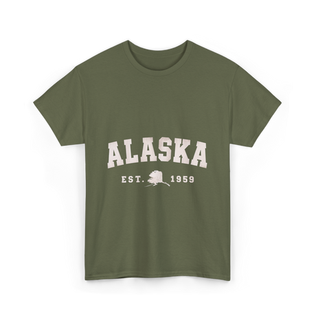 Alaska Established 1959 Alaska T-Shirt - Military Green