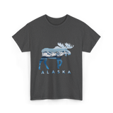 Alaska Moose Landscape Alaska T-Shirt - Dark Heather