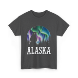 Alaska Northern Lights Bear T-Shirt - Dark Heather