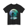 Alien Bigfoot Moon Mysteries T-Shirt - Black