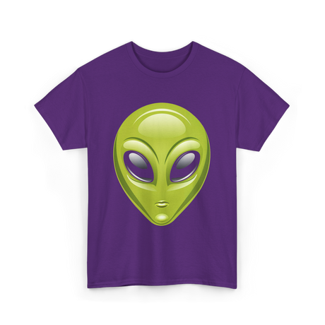 Alien Head Colorful Alien T-Shirt - Purple