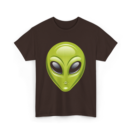 Alien Head Colorful Alien T-Shirt - Dark Chocolate