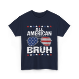 All American Bruh Patriotic T-Shirt - Navy