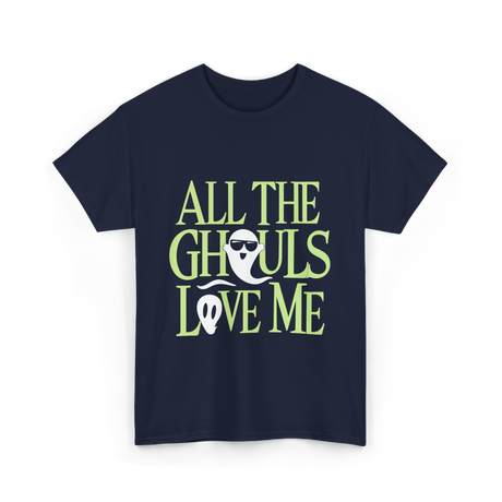 All the Ghouls Ghosts Halloween T-Shirt - Navy