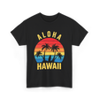 Aloha Hawaii Palm Beach T-Shirt - Black