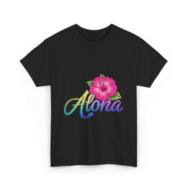 Aloha Hibiscus Spirit Aloha T-Shirt - Black