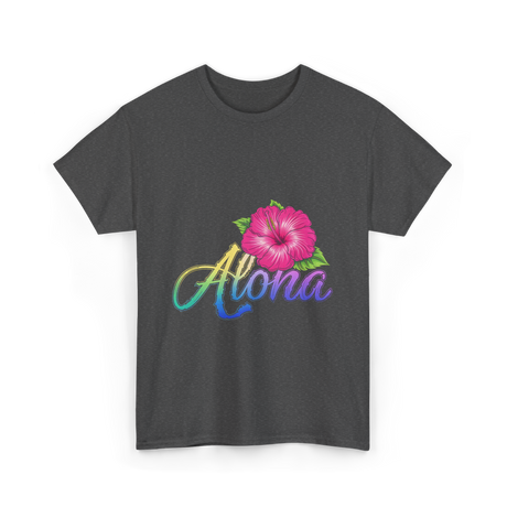 Aloha Hibiscus Spirit Aloha T-Shirt - Dark Heather