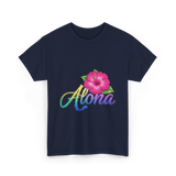 Aloha Hibiscus Spirit Aloha T-Shirt - Navy