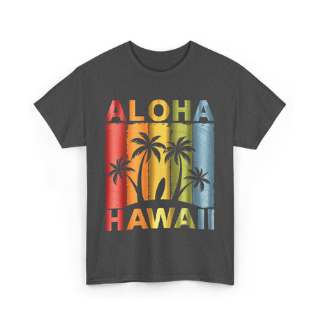 Aloha Palm Island T-Shirt - Dark Heather