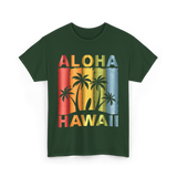 Aloha Palm Island T-Shirt - Forest Green