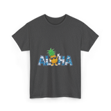 Aloha Pineapple Hawaiian Style T-Shirt - Dark Heather