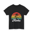 Aloha Sunset Hawaiian Tropical T-Shirt - Black