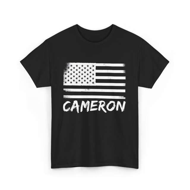 American Flag Citizenship Patriotic T-Shirt - Black