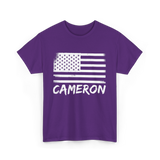 American Flag Citizenship Patriotic T-Shirt - Purple