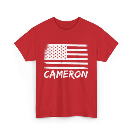 American Flag Citizenship Patriotic T-Shirt - Red