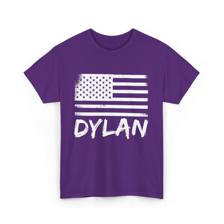 American Flag Citizenship Patriotic T-Shirt - Purple