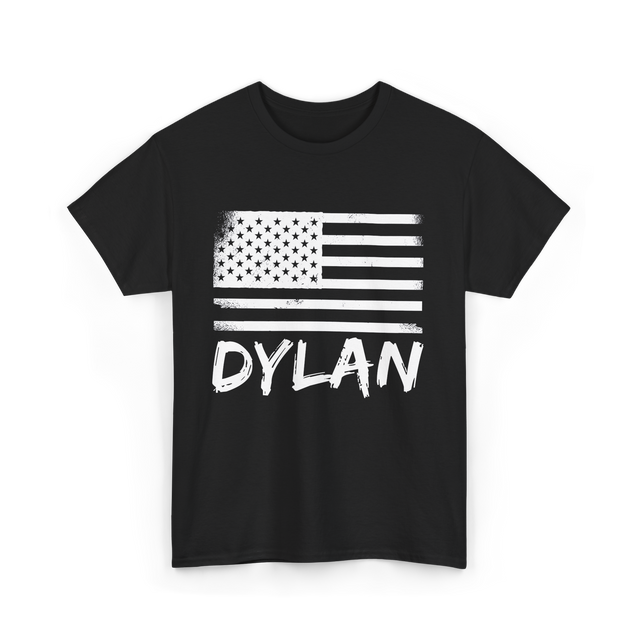 American Flag Citizenship Patriotic T-Shirt - Black