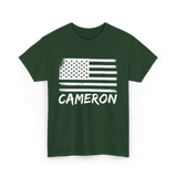 American Flag Citizenship Patriotic T-Shirt - Forest Green