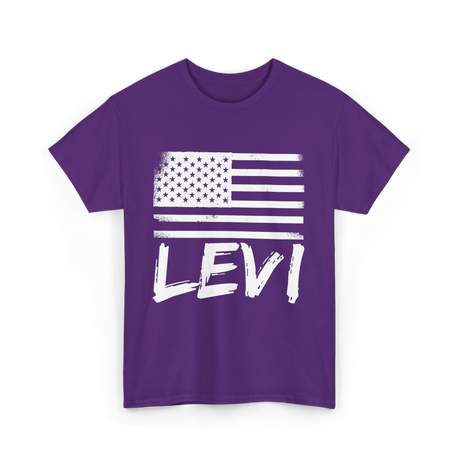 American Flag Citizenship Patriotism T-Shirt - Purple