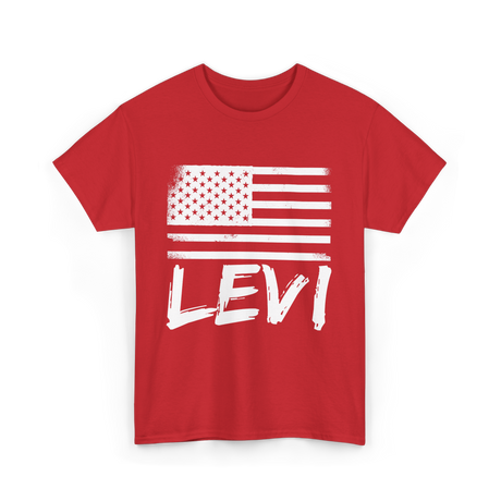 American Flag Citizenship Patriotism T-Shirt - Red