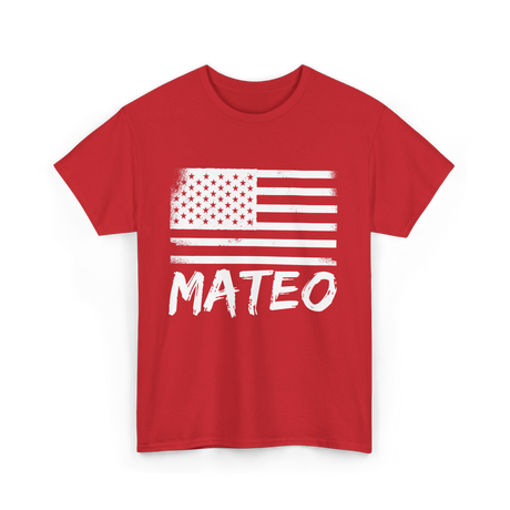 American Flag Citizenship Pride T-Shirt - Red