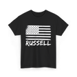 American Flag Design Patriotic T-Shirt - Black