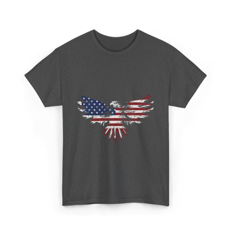 American Flag Eagle American Eagle T-Shirt - Dark Heather