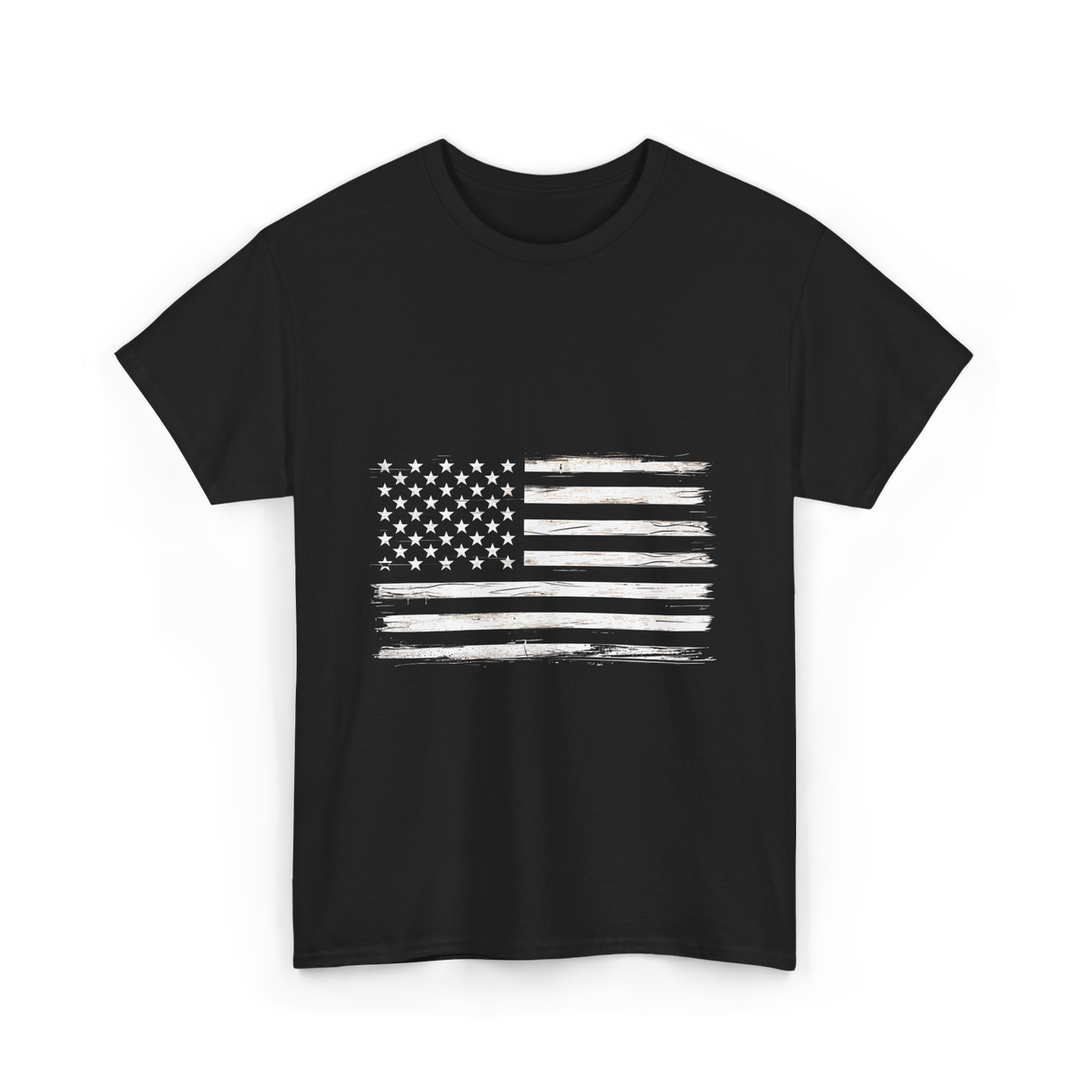 American Flag Patriotic Flag T-Shirt - Black