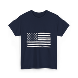 American Flag Patriotic Flag T-Shirt - Navy