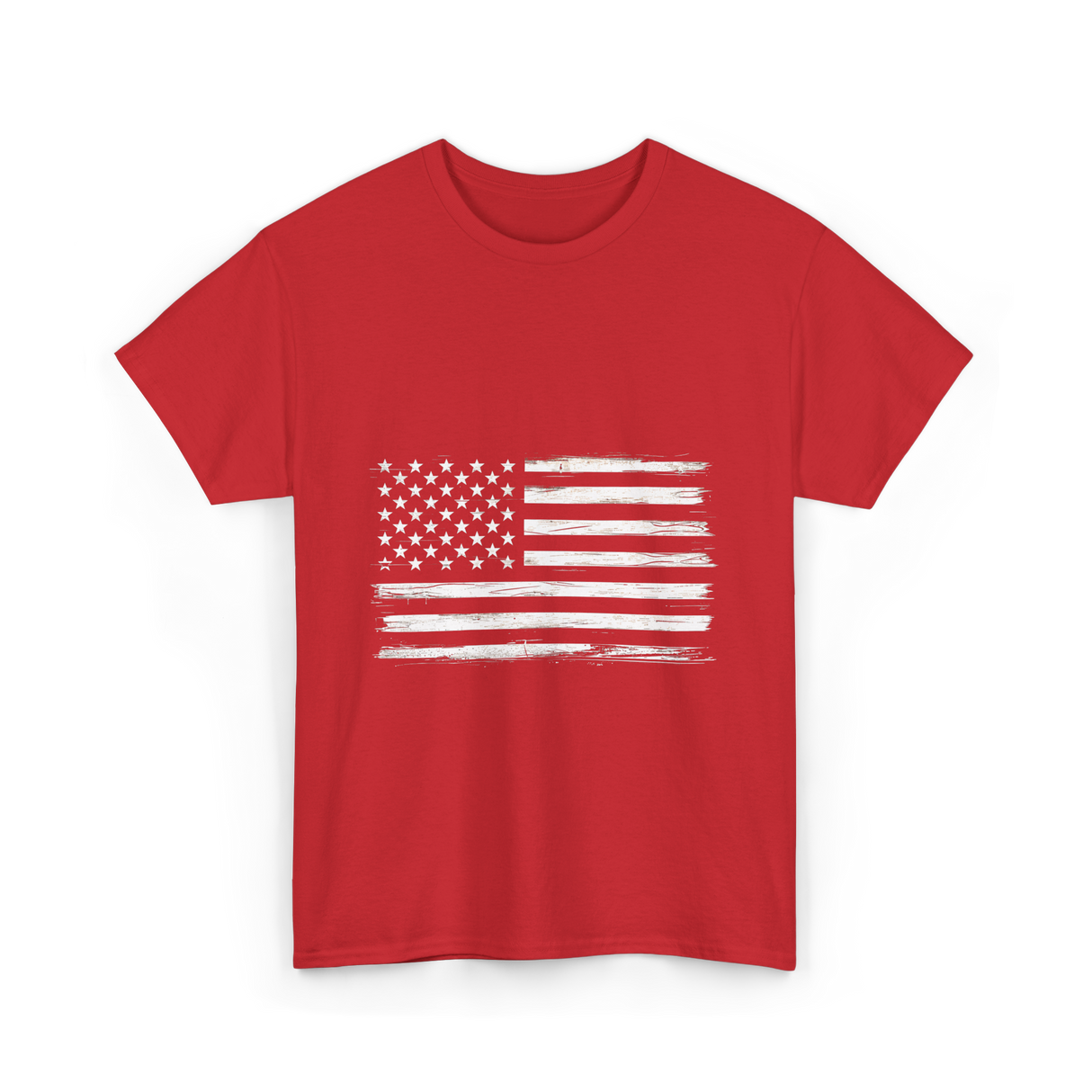 American Flag Patriotic Flag T-Shirt - Red