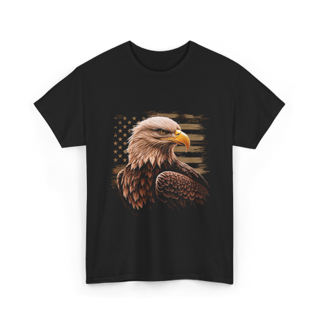 American Flag Patriotic T-Shirt - Black