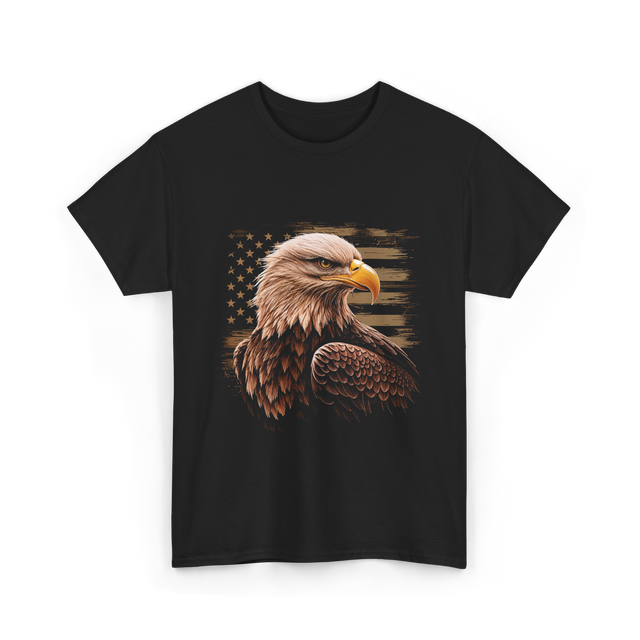 American Flag Patriotic T-Shirt - Black