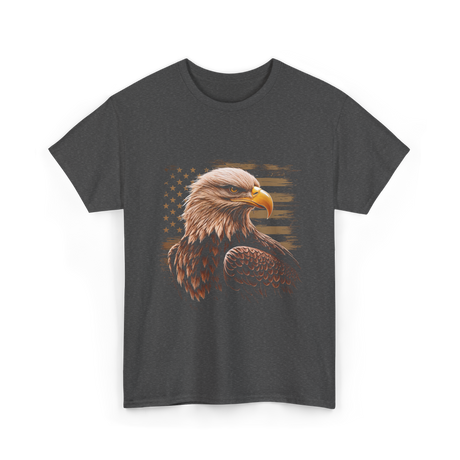 American Flag Patriotic T-Shirt - Dark Heather