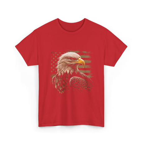 American Flag Patriotic T-Shirt - Red