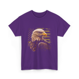 American Flag Patriotic T-Shirt - Purple