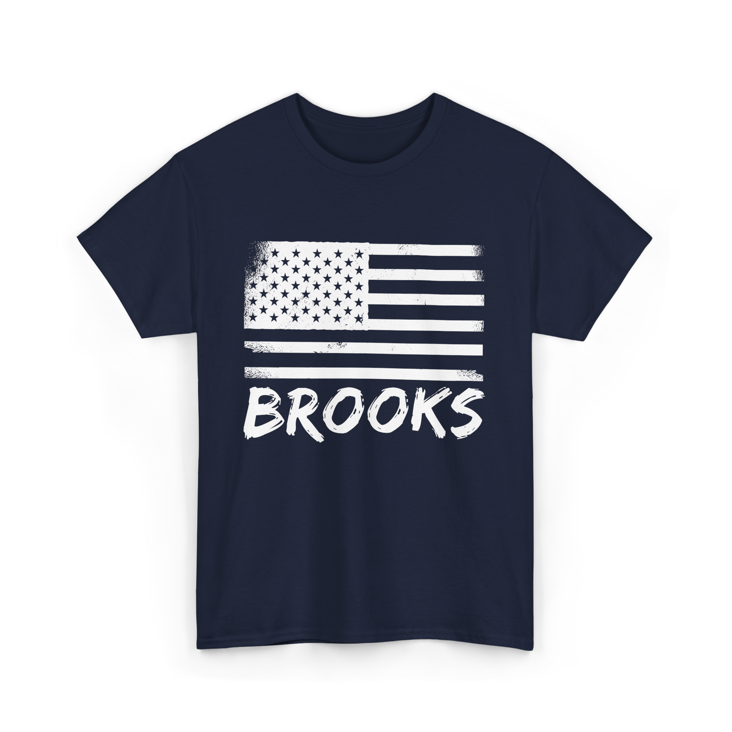 American Flag Vintage Art T-Shirt - Navy