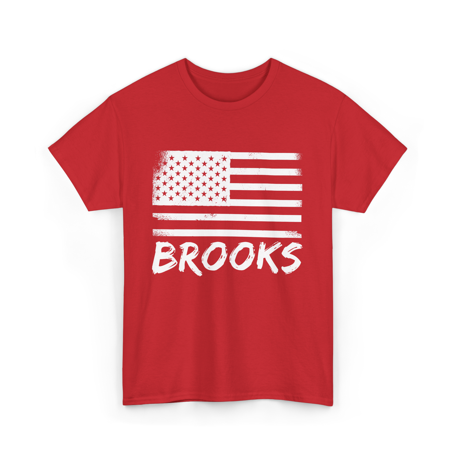 American Flag Vintage Art T-Shirt - Red