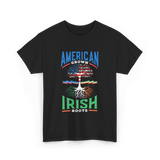 American Grown Irish Roots Ireland T-Shirt - Black
