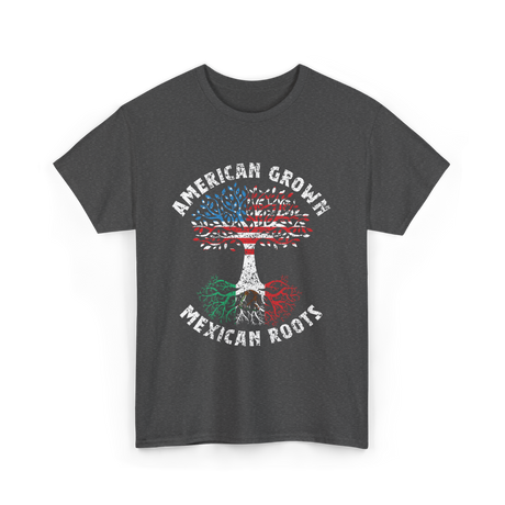 American Grown Mexican Roots Country T-Shirt - Dark Heather