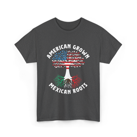 American Grown Mexican Roots Country T-Shirt - Dark Heather