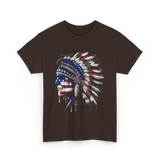 American Patriotism Native T-Shirt - Dark Chocolate