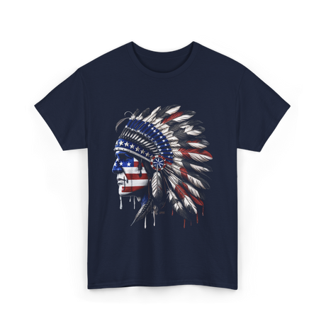 American Patriotism Native T-Shirt - Navy