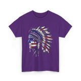 American Patriotism Native T-Shirt - Purple