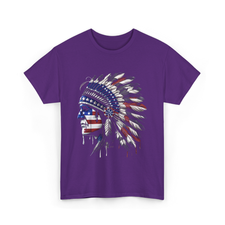 American Patriotism Native T-Shirt - Purple