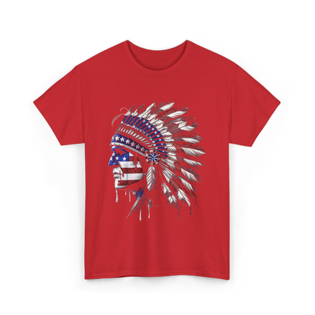 American Patriotism Native T-Shirt - Red