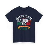 American Raised Mexican Roots T-Shirt - Navy