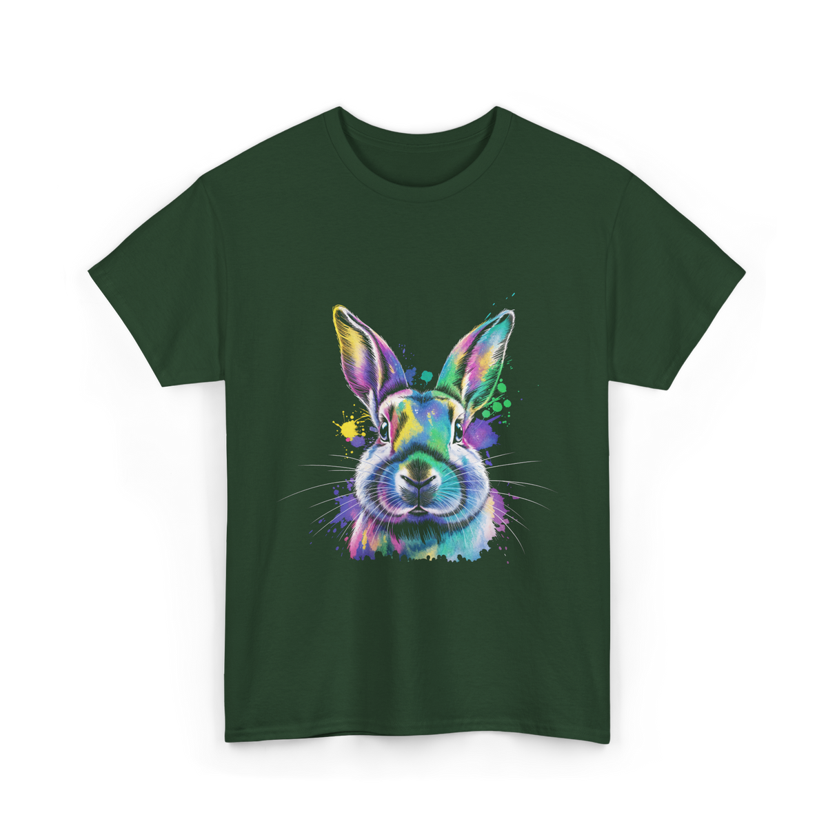 Animal Art T-Shirt - Forest Green