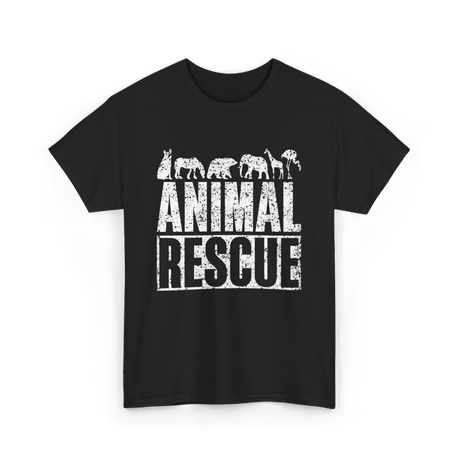 Animal Rescue Animal Welfare T-Shirt - Black