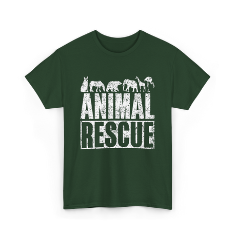 Animal Rescue Animal Welfare T-Shirt - Forest Green