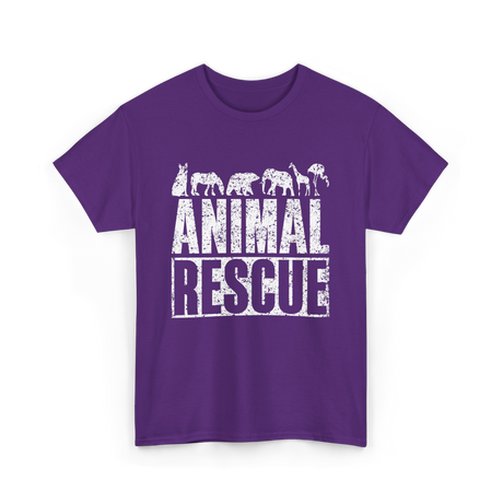 Animal Rescue Animal Welfare T-Shirt - Purple